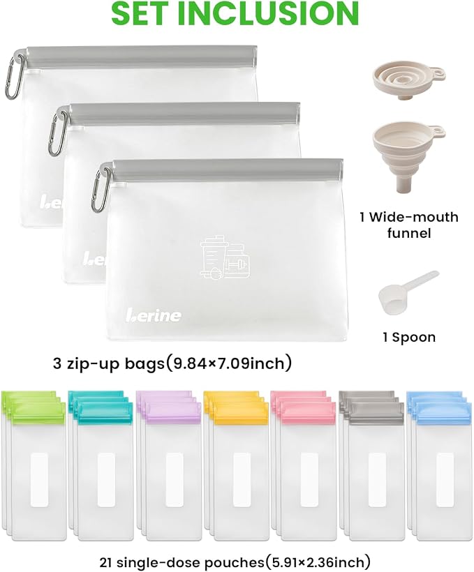 24 Pack-21 Single Dose 3 Large Zip