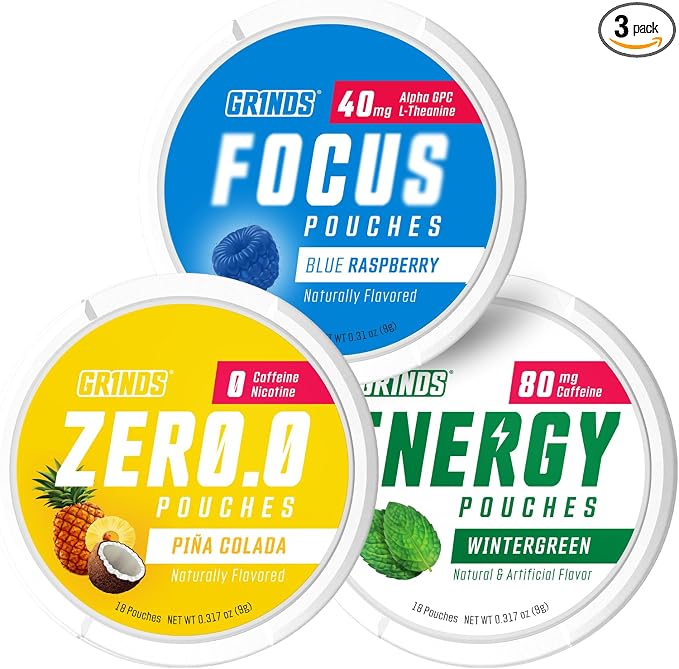 3-pack (Blue Raspberry, Pina Colada, Wintergreen Energy)