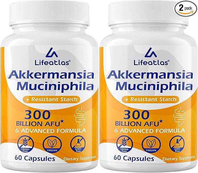 60 Count (Pack of 2) Akkermansia Probiotic
