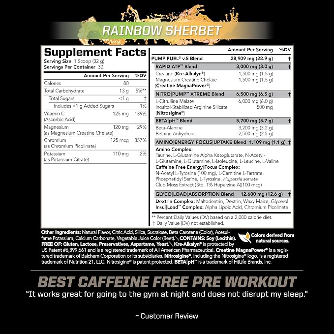 Caffeine Free - Rainbow Sherbert